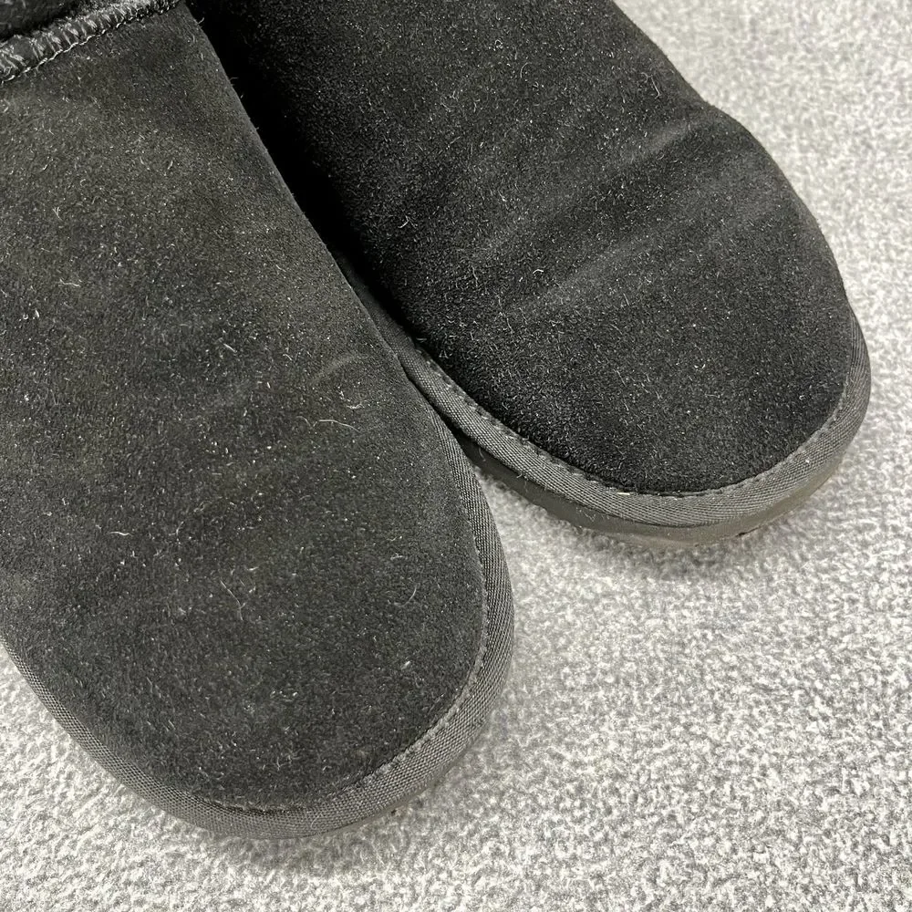Lamo‎ Boots Womens 8 Black Water Stain Resistant Suede Kitt Zipped winter